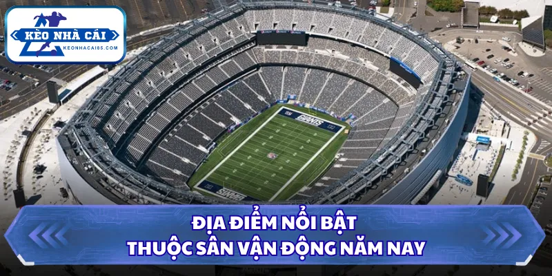 Địa điểm nổi bật thuộc sân vận động năm nay